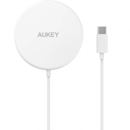 Aukey Aircore Chargeur sans Fil Qi Magnétique 15W - Blanc