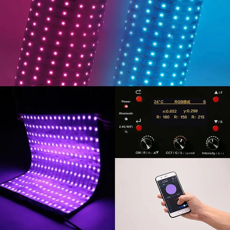 Falcon Eyes Panneau LED RGB flexible RX-836-K1 112 x 46,5 cm