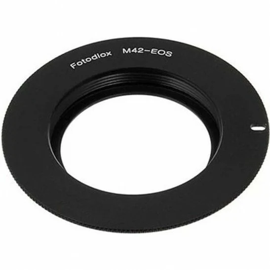 Fotodiox Adaptateur de monture d'objectif - Objectif SLR à vis M42 de type 2 vers boîtier d'appareil photo reflex à monture Canon EOS (EF, EF-S)
