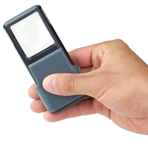 Carson Pop-Up Loupe de poche avec LED 5x40mm