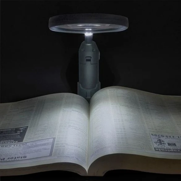 Carson Loupe de Table flexible avec LED 2x110mm
