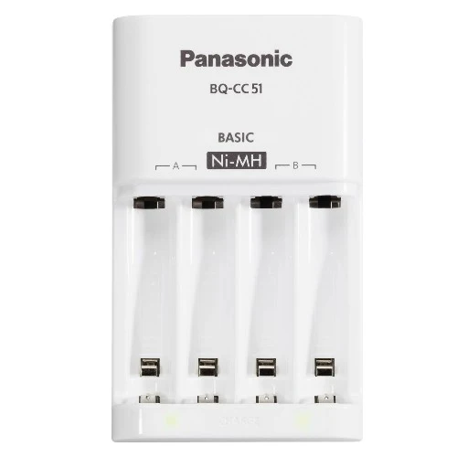 Panasonic Chargeur de piles BQCC51 K-Kj51MGD42E avec 4x AA et 6x AAA