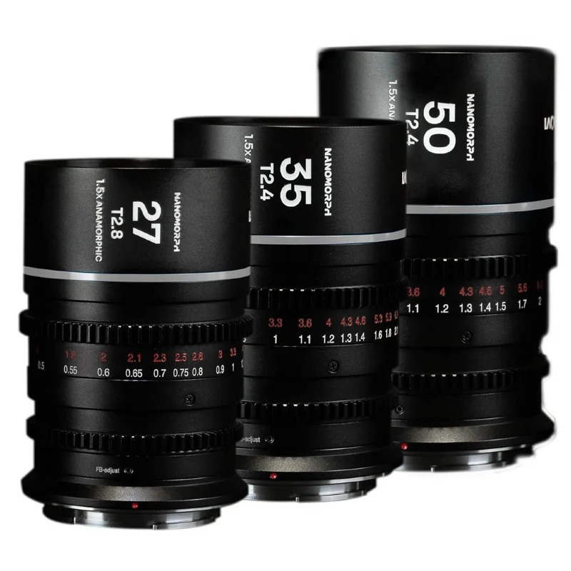 Laowa Nanomorph S35 (27,35,50mm) Ensemble (Argent) (Cine) Canon RF