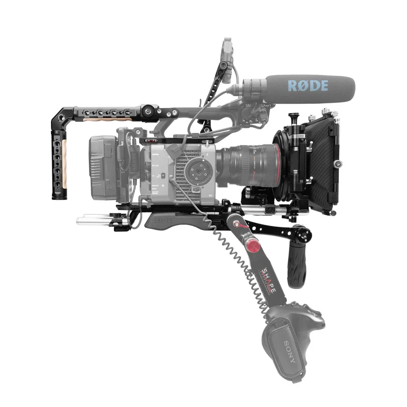 Shape Sony FX6 baseplate, top plate, controller top handle,VF. monture, matte box, follow focus pro