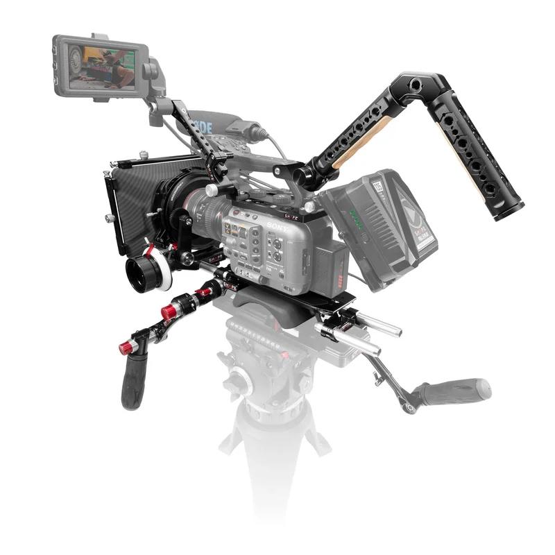 Shape Sony FX6 baseplate, top plate, controller top handle,VF. monture, matte box, follow focus pro