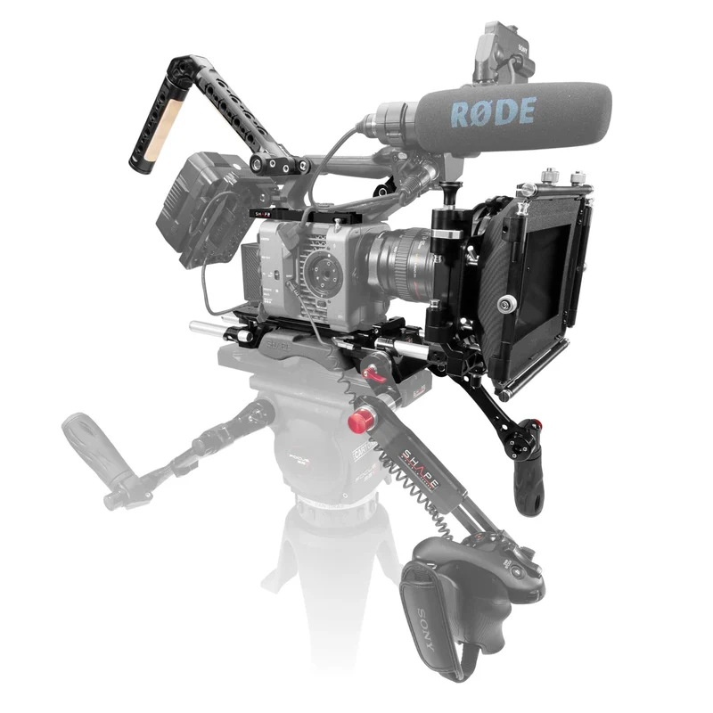 Shape Sony FX6 baseplate, top plate, controller top handle,VF. monture, matte box, follow focus pro