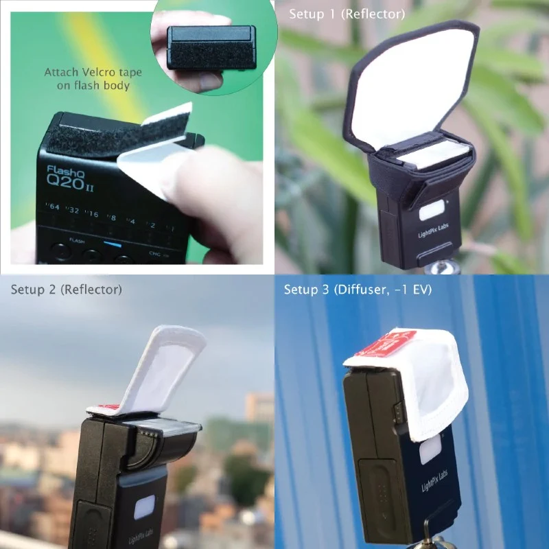 Kit diffuseur de flash pour FlashQ Q20 / Q20II / X20