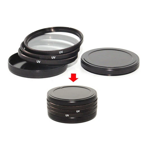 Caruba étui de rangement/protection en métal pour filtres 55mm