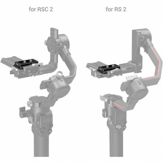 SmallRig Plaque de dégagement rapide Extended Type-Arca pour cardan DJI RS 2 et RSC 2 3154
