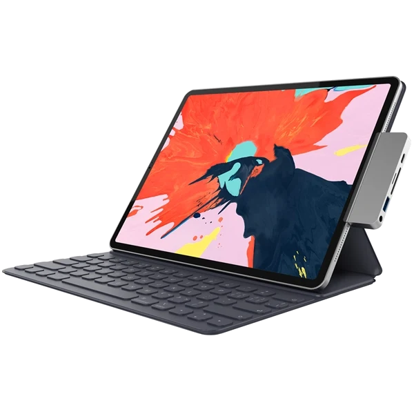 Hyper 6-in-1 USB-C hub iPad Pro Argent