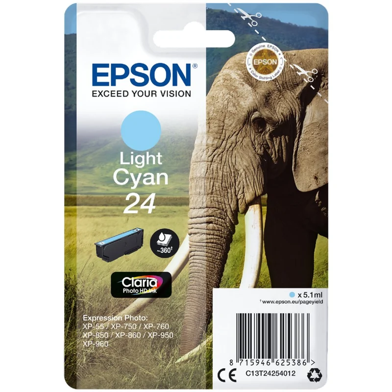 Epson 24 Cyan Clair