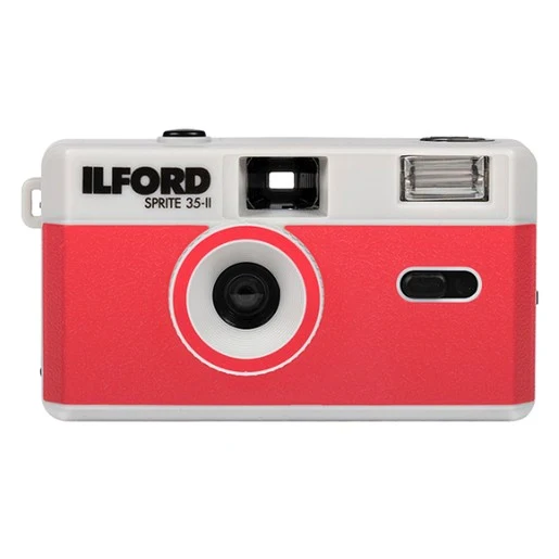 Ilford Sprite 35-II Appareil photo rouge et argent