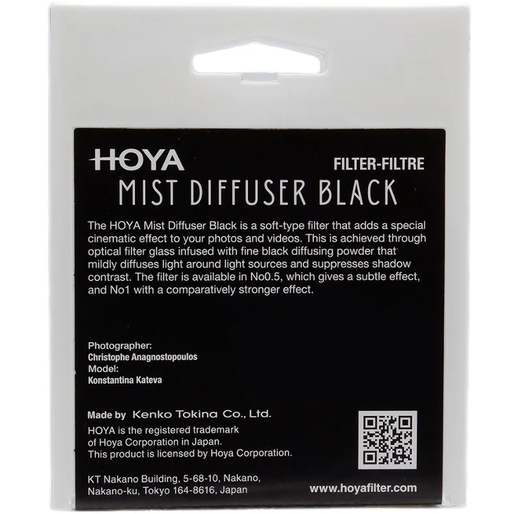 Hoya 62MM Diffuseur de brouillard BK No 0.5