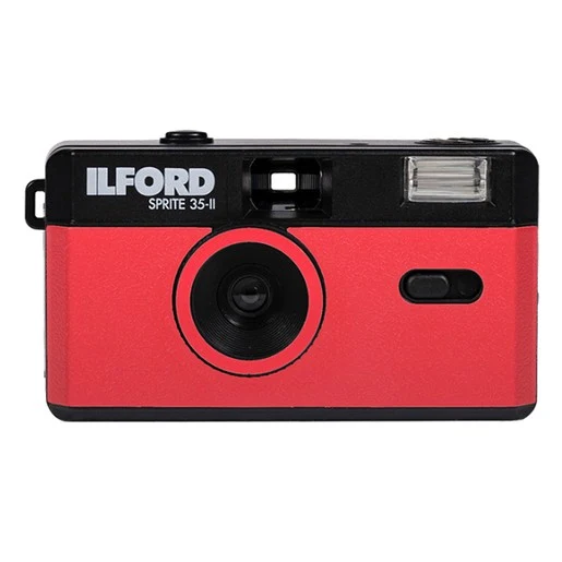 Ilford Sprite 35-II Appareil photo rouge et noir