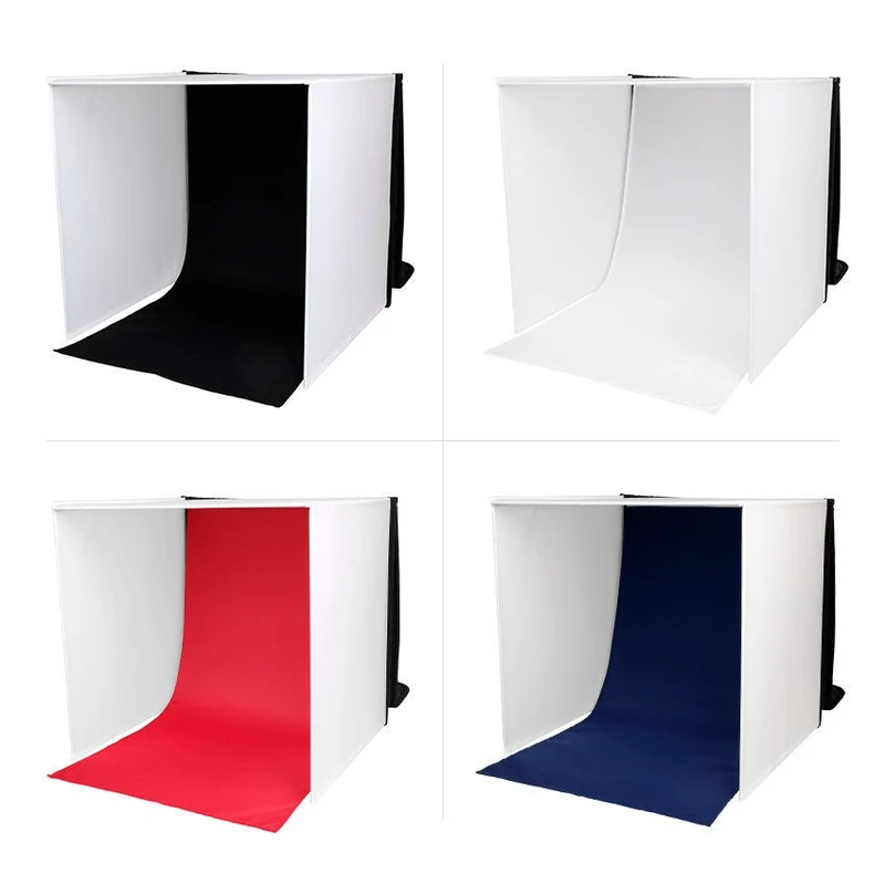 Caruba Ensemble d'arrière-plans pour Studio photo portable 40 x 40 x 40 cm