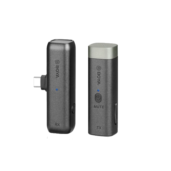 Boya BY-WM3U Microphone sans Fil avec Adaptateurs USB-C + 3,5mm TRS et TRRS