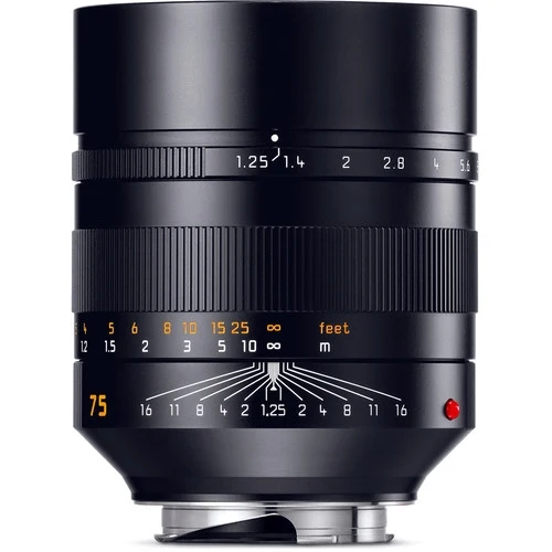 Leica 11676 Noctilux-M 75mm f/1.25 ASPH - Noir