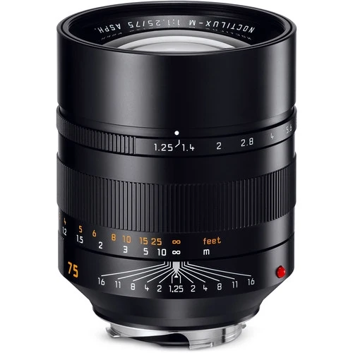 Leica 11676 Noctilux-M 75mm f/1.25 ASPH - Noir