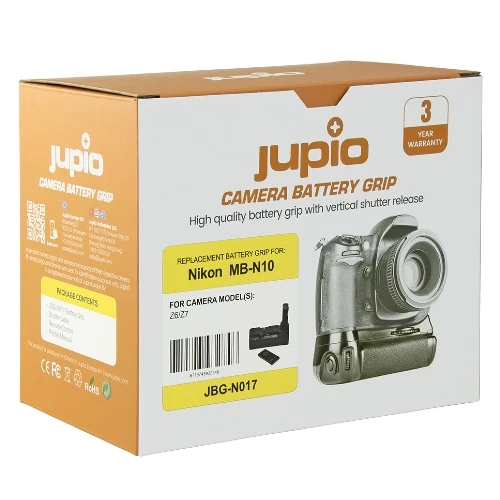 Jupio Poignée d'alimentation / poignée batterie pour Nikon Z6/Z7 (MB-N10)