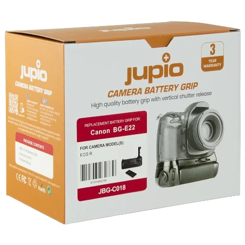Jupio Poignée d'alimentation / poignée batterie pour Canon EOS R/Ra (BG-E22)