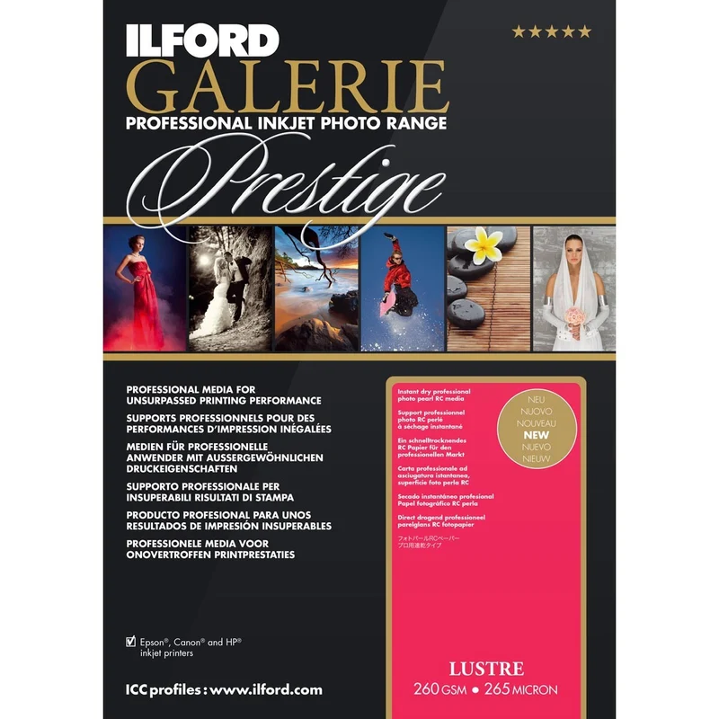 ILFORD Galerie Satiné Photo 260g A4 100 feuille