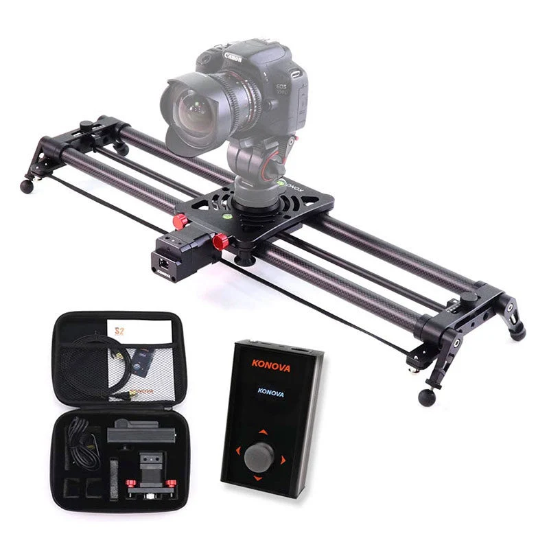 Konova P1 120cm Carbon Appareil photo Slider (w/ KMS-S2)
