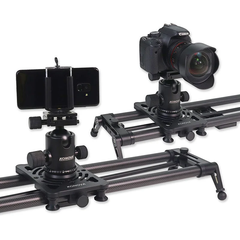 Konova P1 120cm Carbon Appareil photo Slider (w/ KMS-S2)