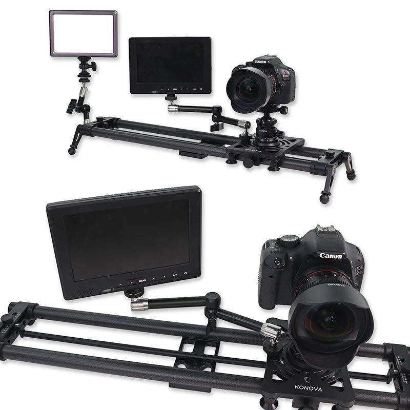 Konova P1 120cm Carbon Appareil photo Slider (w/ KMS-S2)