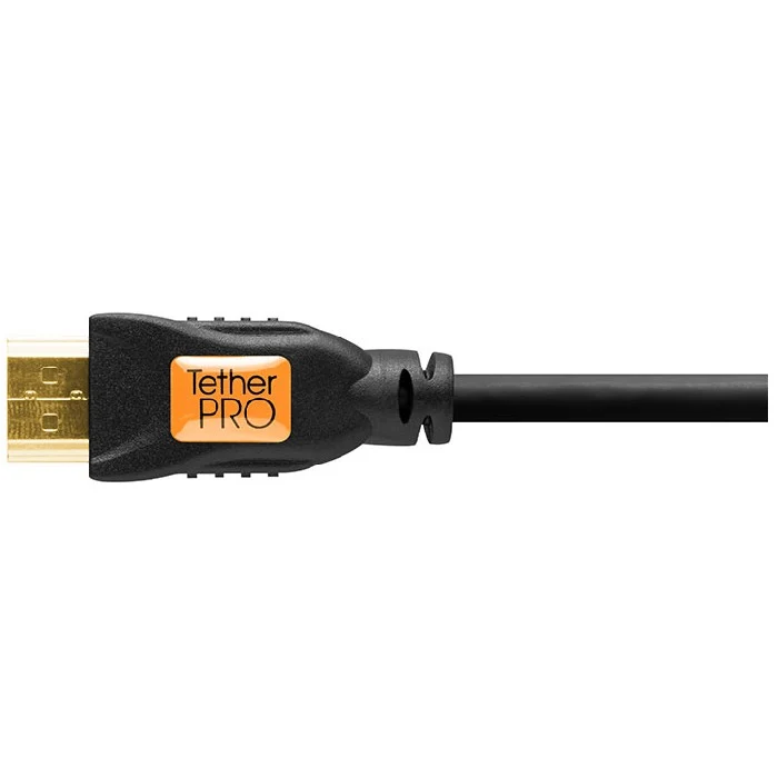 Tether Tools TetherPro HDMI Micro vers HDMI 2.0, 3' (1 m), Noir