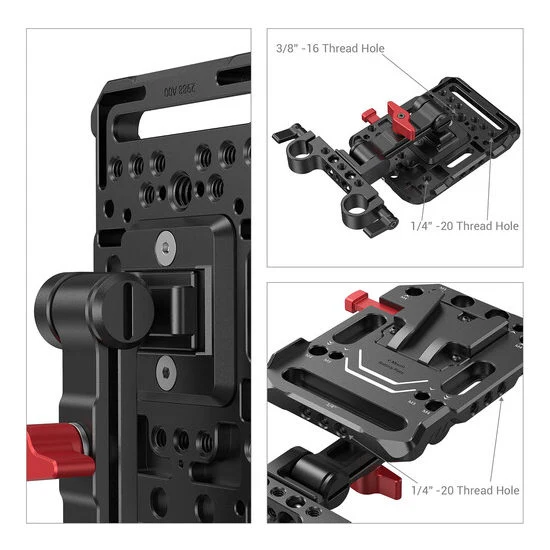 SmallRig Plaque de batterie à V-Mount avec bras réglable 2991