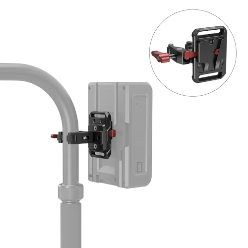 SmallRig 2989 Mini V-Mount Batterie Plate avec Pince en Forme de Crabe