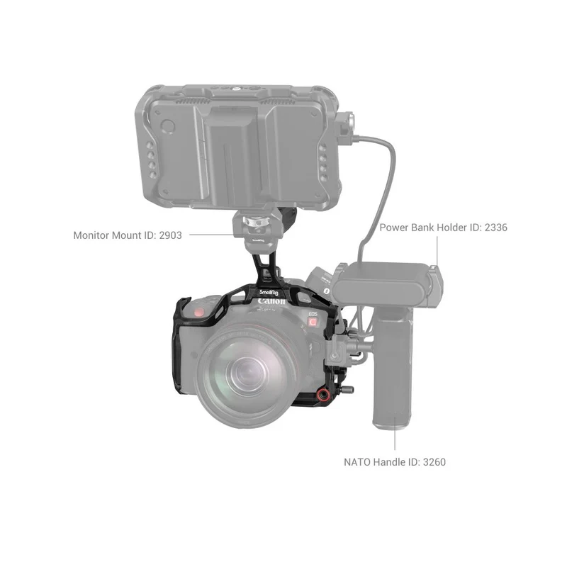 SmallRig 3891 "Noir Mamba" Handheld Kit pour Canon EOS R5 C