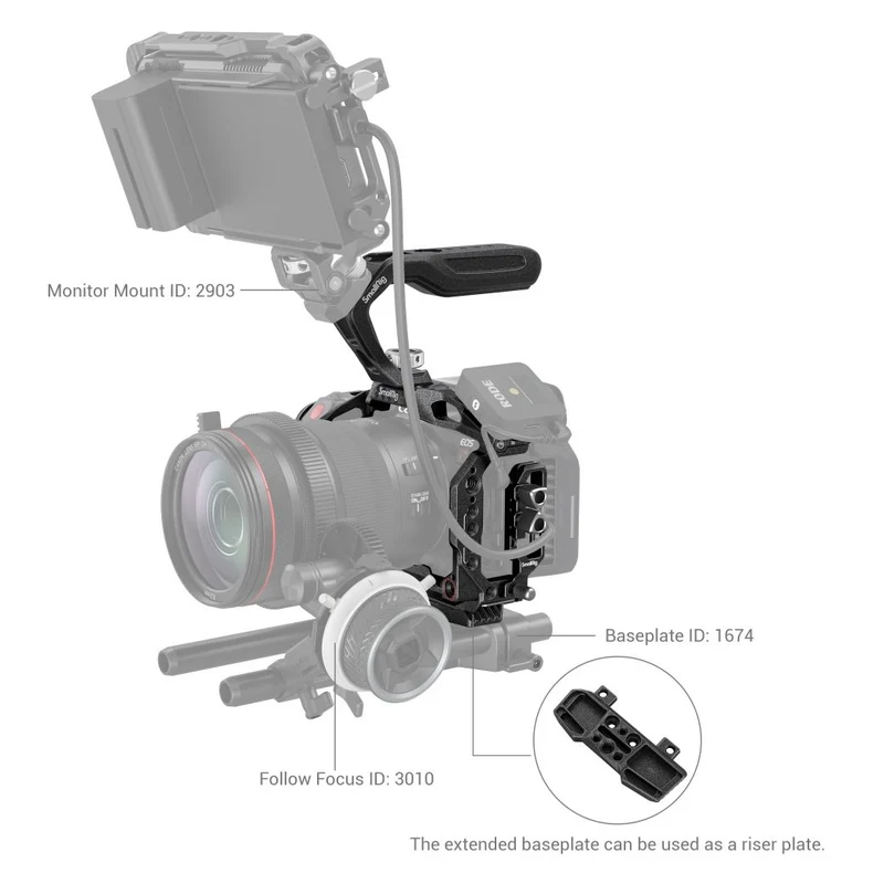 SmallRig 3891 "Noir Mamba" Handheld Kit pour Canon EOS R5 C