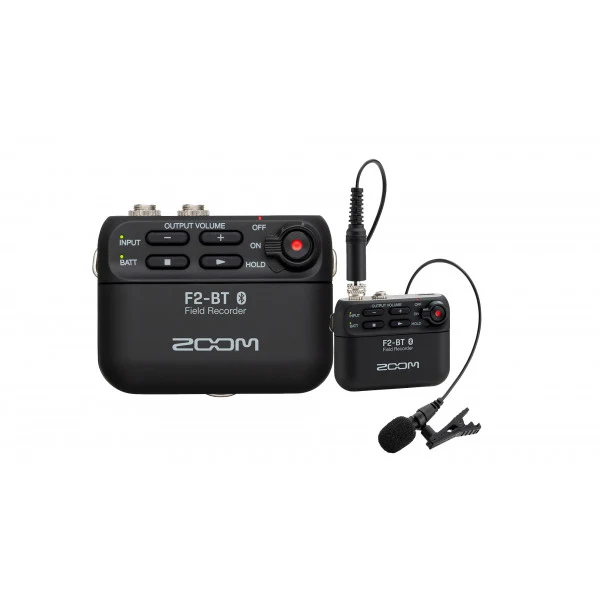 Zoom F2-BT Enregistreur portable avec micro cravate avec contrôle Bluetooth intégré