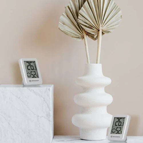 Bresser Temeo Hygro Indicateur Set de 3 unités blanc