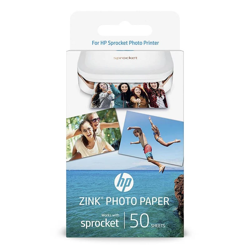 HP Papier Zink 50 feuilles 5 x 7,6 cm