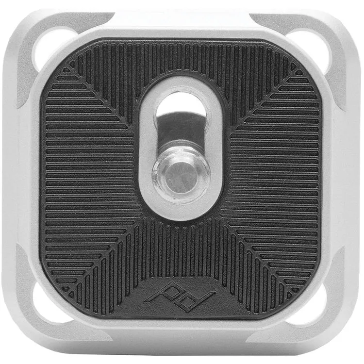 Peak Design Capture Appareil photo Clip V3 Argent + Plaque