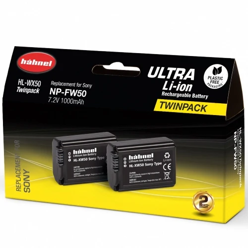 Hähnel HL-XW50 Ultra Double Pack - Sony NP-FW50
