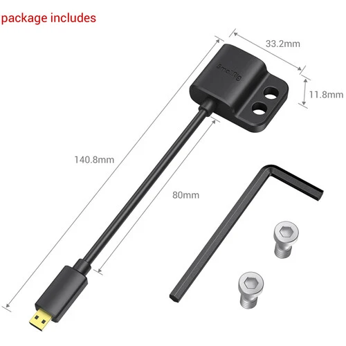 SmallRig Ultra Slim 4K HDMI Adaptateur Câble (D To A) 3021