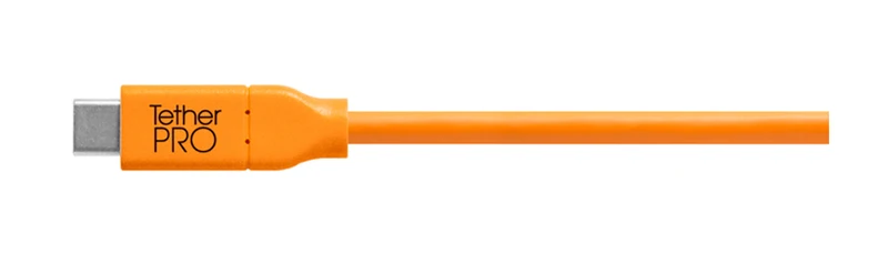 Tether Tools TetherPro USB-C Câble Rallonge Femelle vers USB 4,6 m Orange