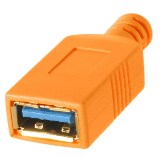 Tether Tools TetherPro USB-C Câble Rallonge Femelle vers USB 4,6 m Orange