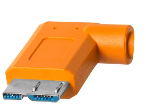 Tether Tools TetherPro USB-C to 3.0 Micro-B Right Angle 4,6m orange