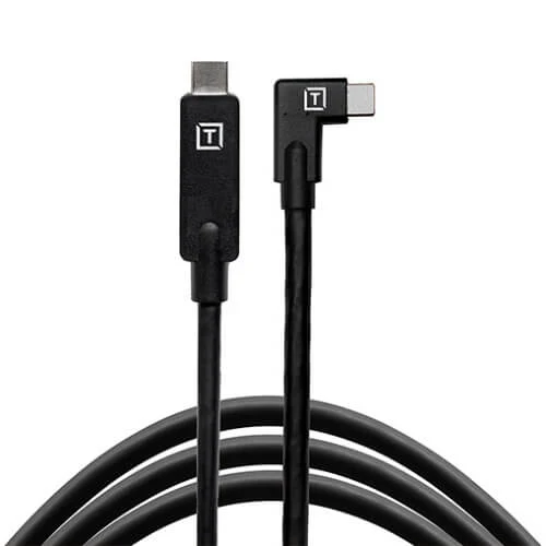 Tether Tools TetherPro USB-C vers USB-C à angle droit - noir