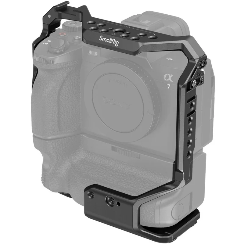 SmallRig 3594 Cage pour Sony Alpha 7S III/Alpha 7 IV/Alpha 7R IV/Alpha 1 avec poignée de batterie VG-C4EM
