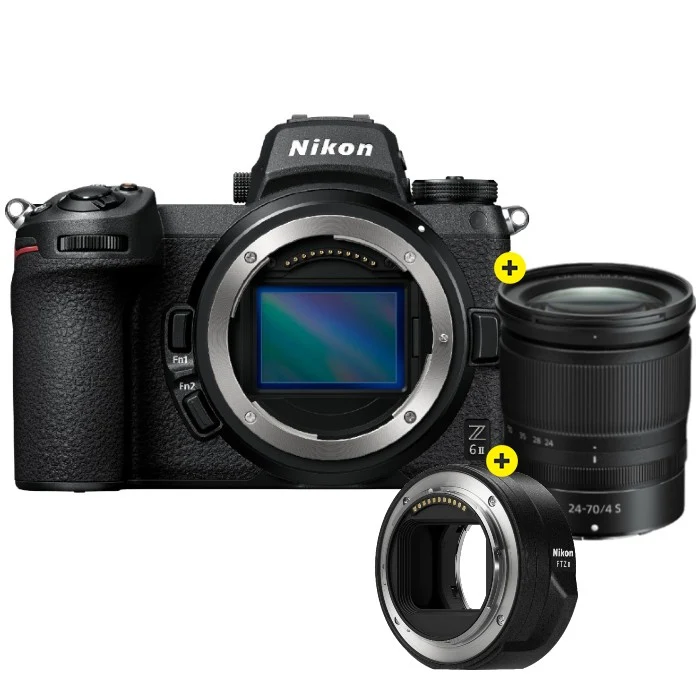 Nikon Z6 II + Nikon Z 24-70mm f/4.0 S + adaptateur FTZ II