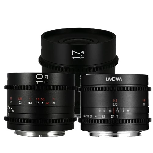 Laowa MFT Cine Prime 3-Lens Wide Bundle (7,5mm, 10mm, 17mm)