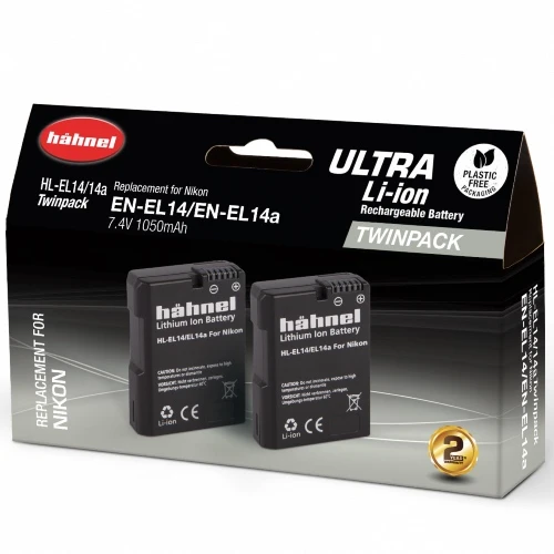 Hähnel EL14/EL14a Ultra Double Pack - Nikon EN-EL14/EL14a