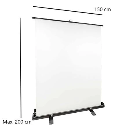 StudioKing Écran de fond enroulable FB-150200FW 150x200 cm Blanc
