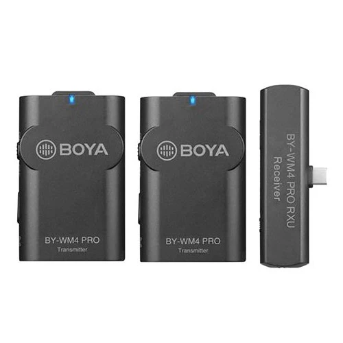 Boya 2.4 GHz Duo Lavalier Microphone sans Fil BY-WM4 Pro-K6 pour Android