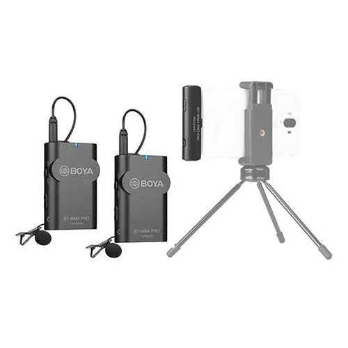 Boya 2.4 GHz Duo Lavalier Microphone sans Fil BY-WM4 Pro-K6 pour Android